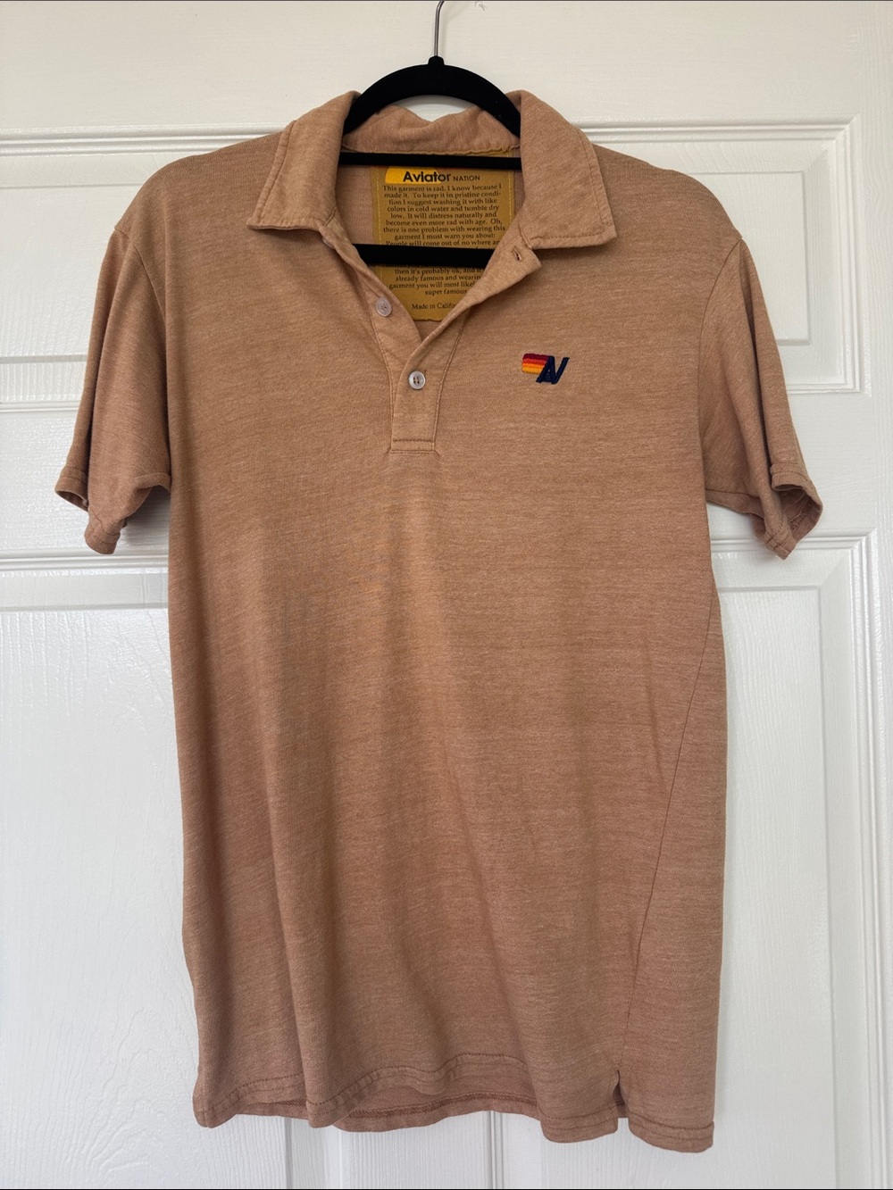 Aviator Nation Men's Tan Polo